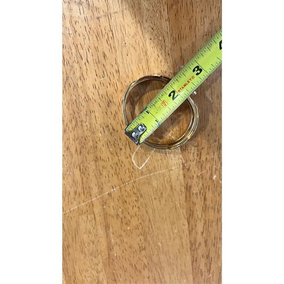 Karatclad by Bell Vintage Gold Tone Bracelet Jade Stone - Picture 8 of 13